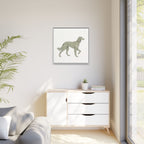 The Saluki Canvas — Framed Hound Print