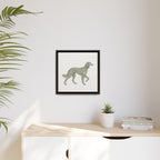 The Saluki Canvas — Framed Hound Print