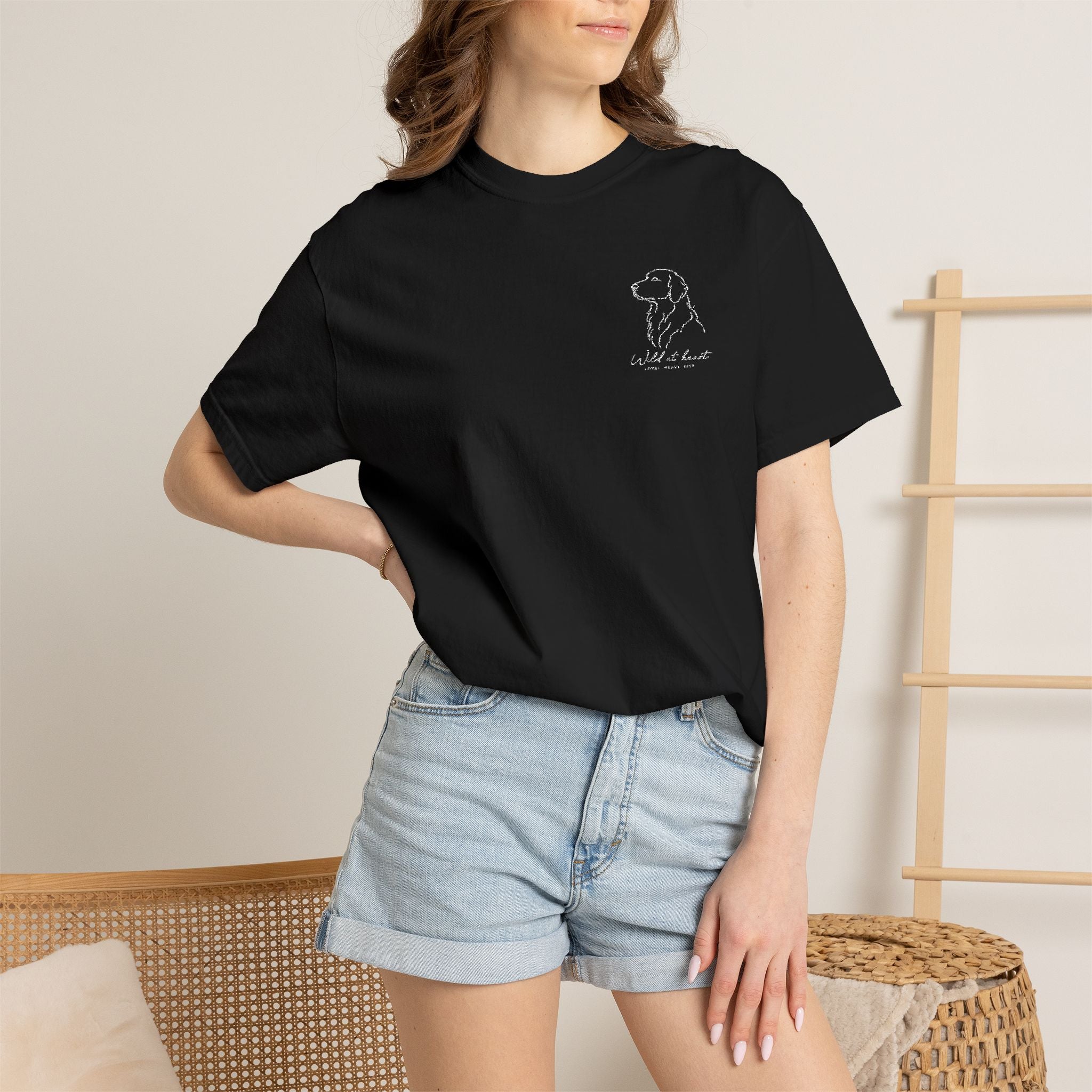 The Wild at Heart Tee — Embroidered Labrador