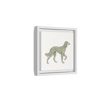 The Saluki Canvas — Framed Hound Print