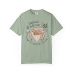 Snuggle & Be Still Tee — Cozy Dog Lounge Graphic T-Shirt — view 3