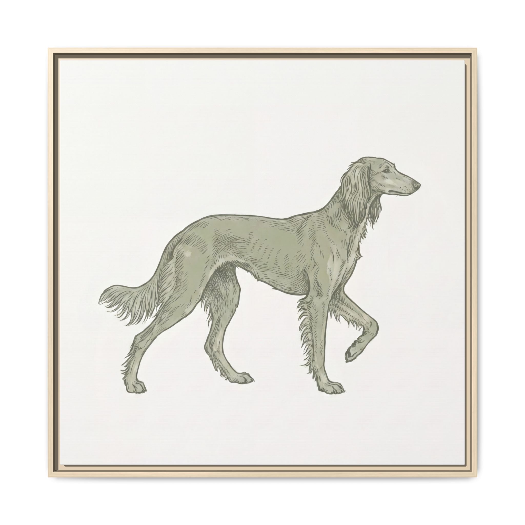 The Saluki Canvas — Framed Hound Print — view 10