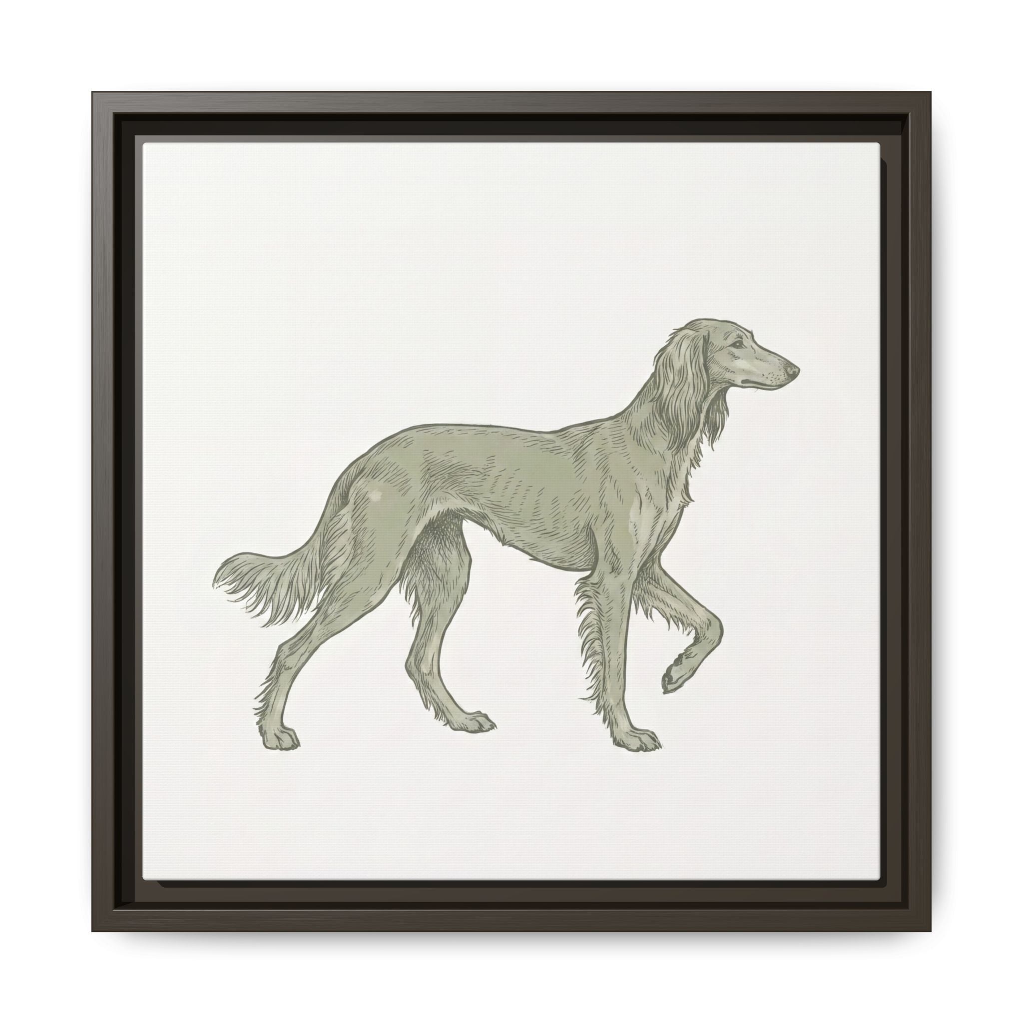 The Saluki Canvas — Framed Hound Print — view 28