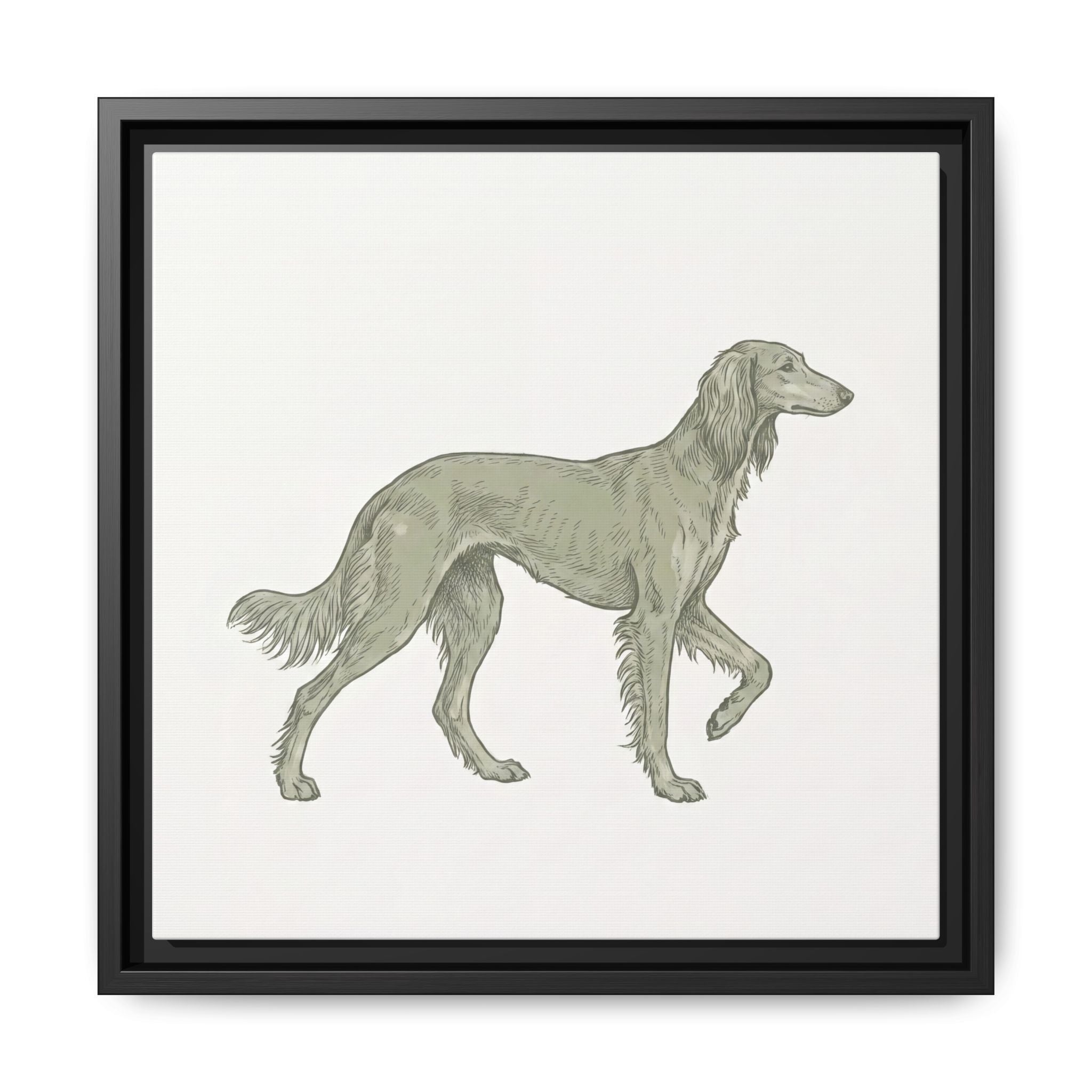 The Saluki Canvas — Framed Hound Print — view 25
