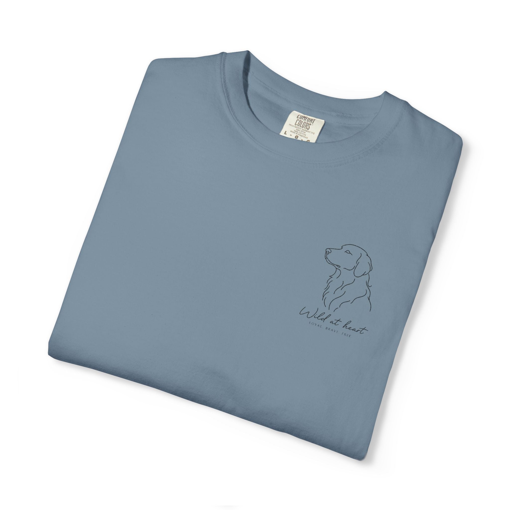The Pocket Outline Tee — Minimalist Dog