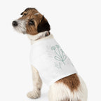 The Wildflower Custom Name Dog Tank Top | Organic Botanical Wildflower Pet Vest | Quiet Luxury Neutral Pet Apparel — view 5