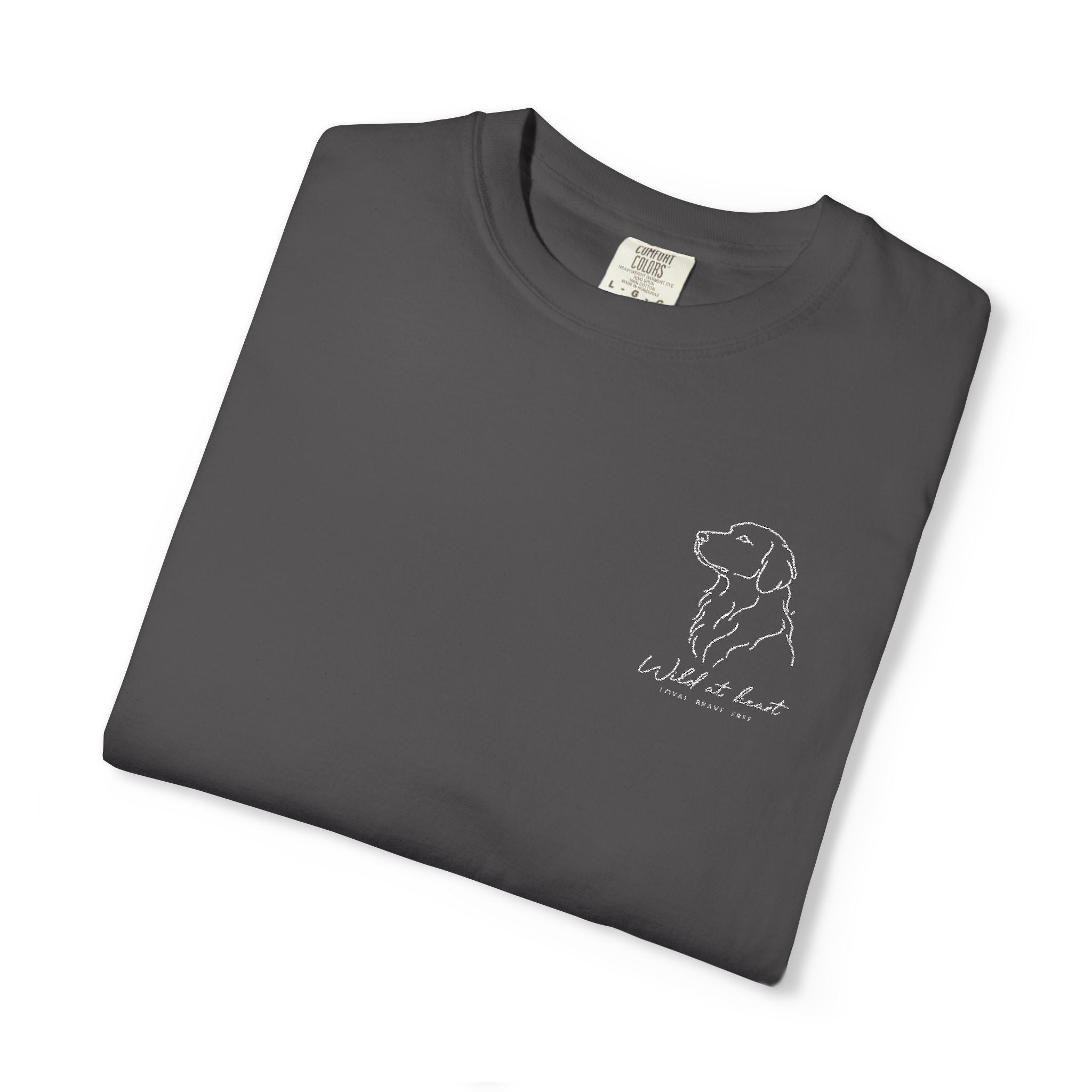 The Wild at Heart Tee — Embroidered Labrador
