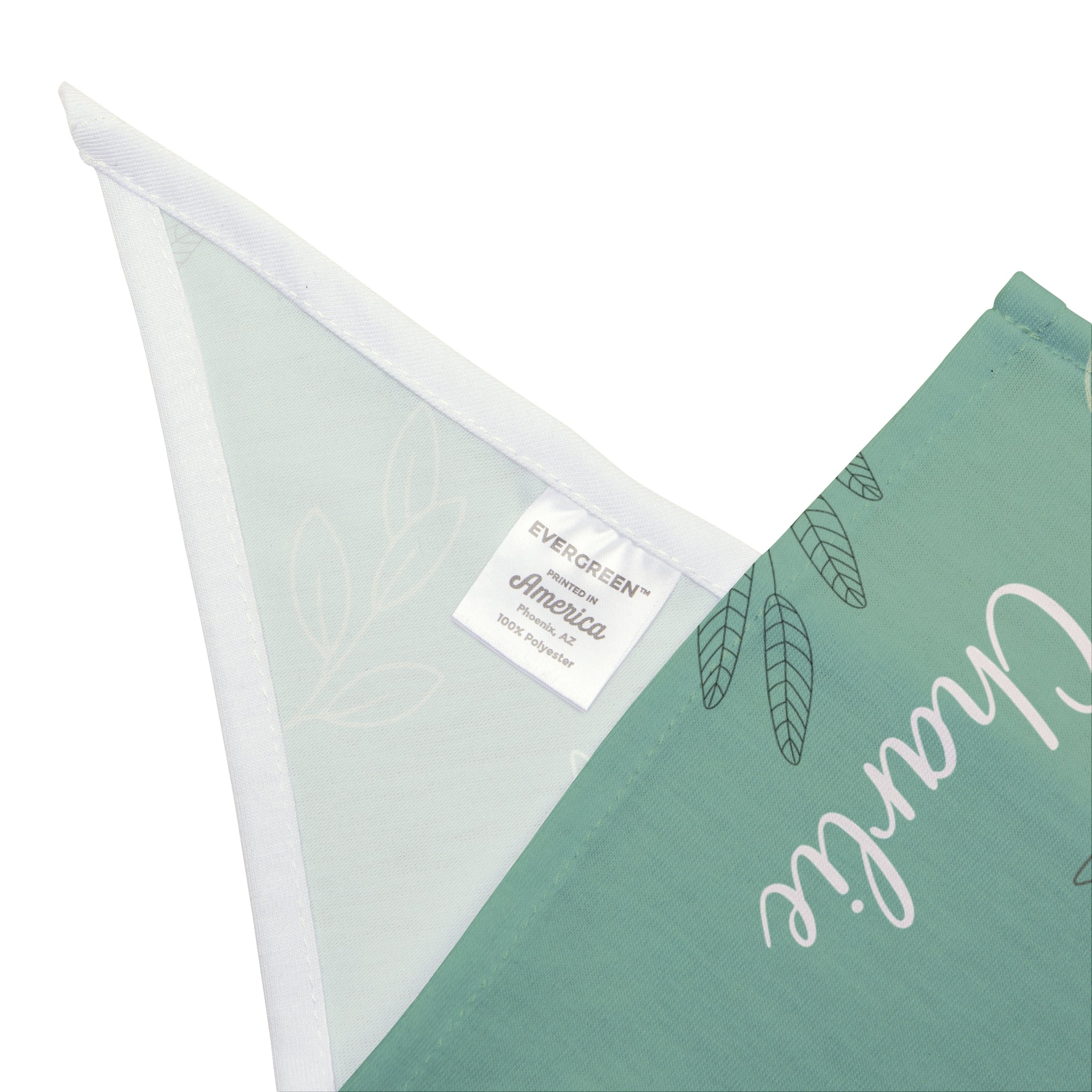 The Olive Branch Custom Name Sage Green Pet Bandana | Earthy Botanical Olive Branch Scarf | Quiet Luxury Neutral Dog Accessories — view 4