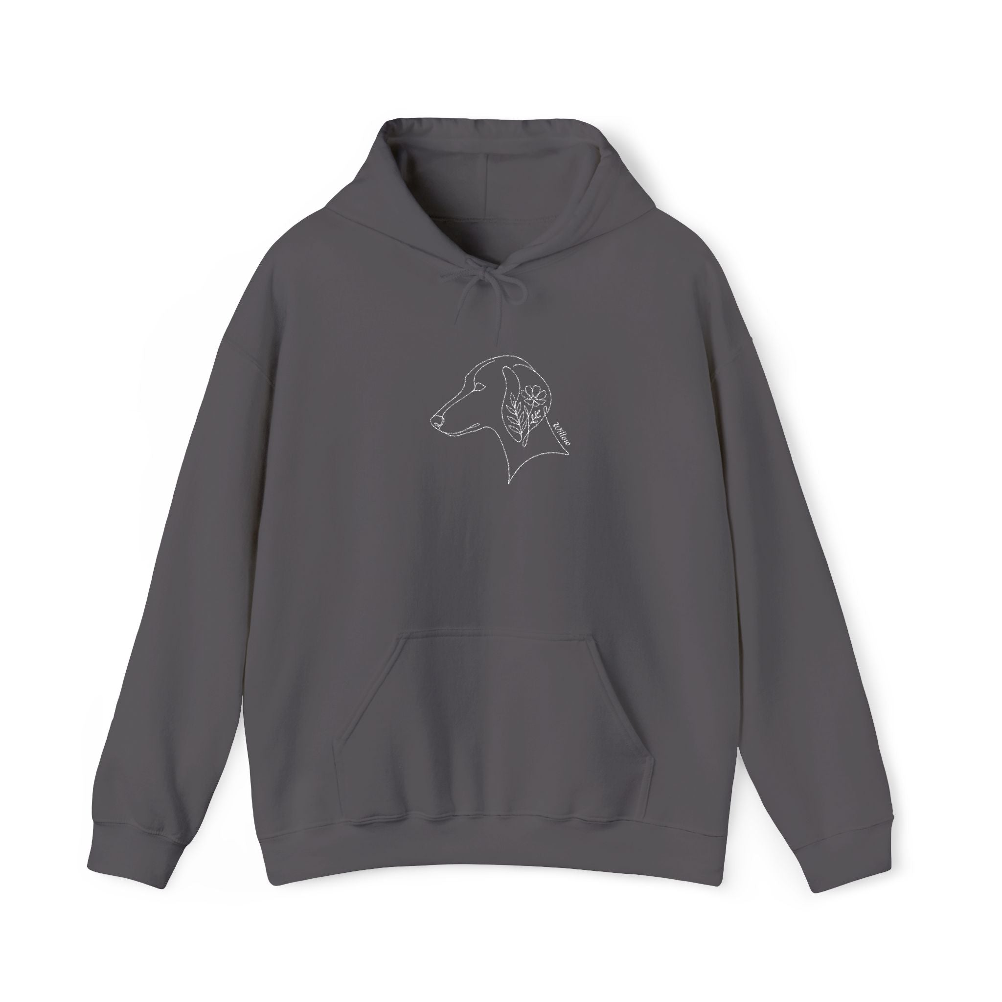 The Botanical Hound Hoodie — Line-Art Silhouette — view 11