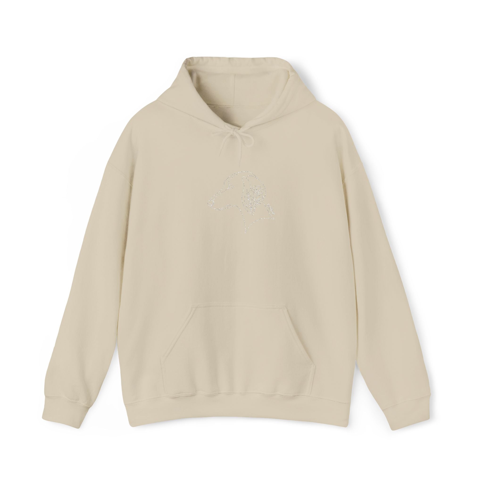 The Botanical Hound Hoodie — Line-Art Silhouette — view 2