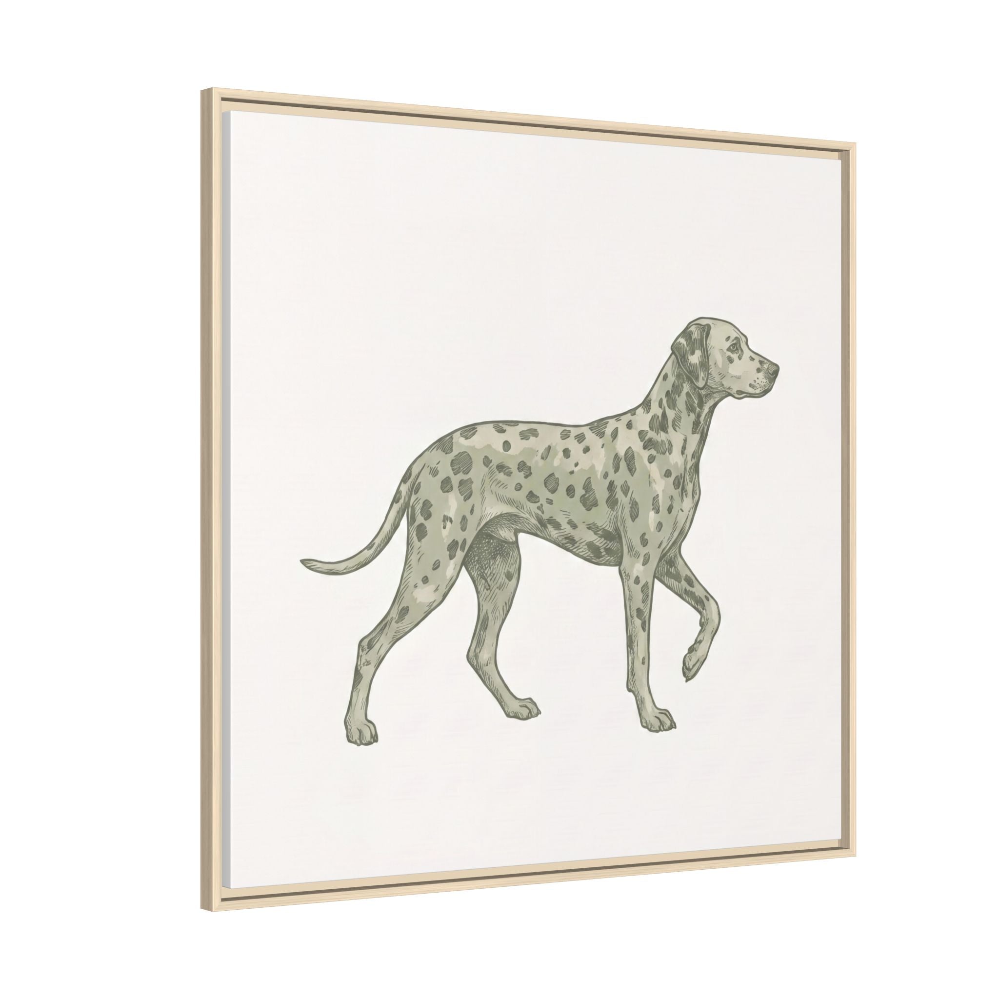The Dalmatian Canvas — Framed Wall Art