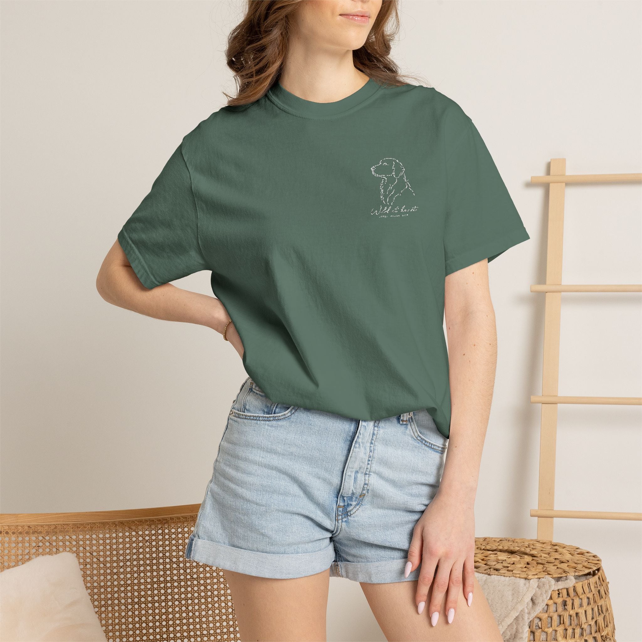 The Wild at Heart Tee — Embroidered Labrador