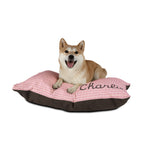 Personalized Pet Bed — Blush Plaid — view 9