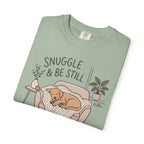 Snuggle & Be Still Tee — Cozy Dog Lounge Graphic T-Shirt — view 14