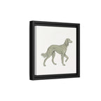 The Saluki Canvas — Framed Hound Print