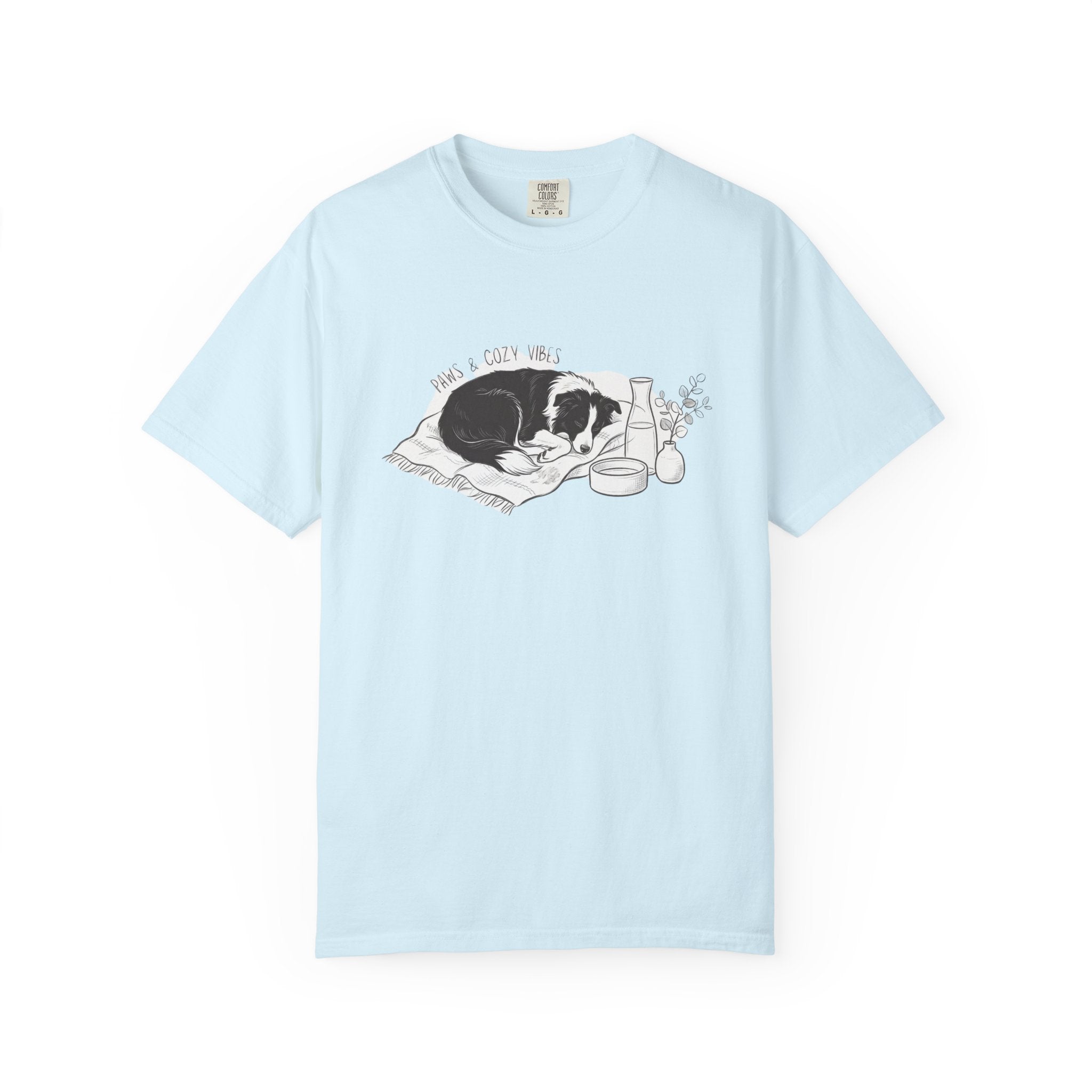 Cozy Dog Nap Illustration “Paws & Cozy Vibes” - Border Collie — view 3