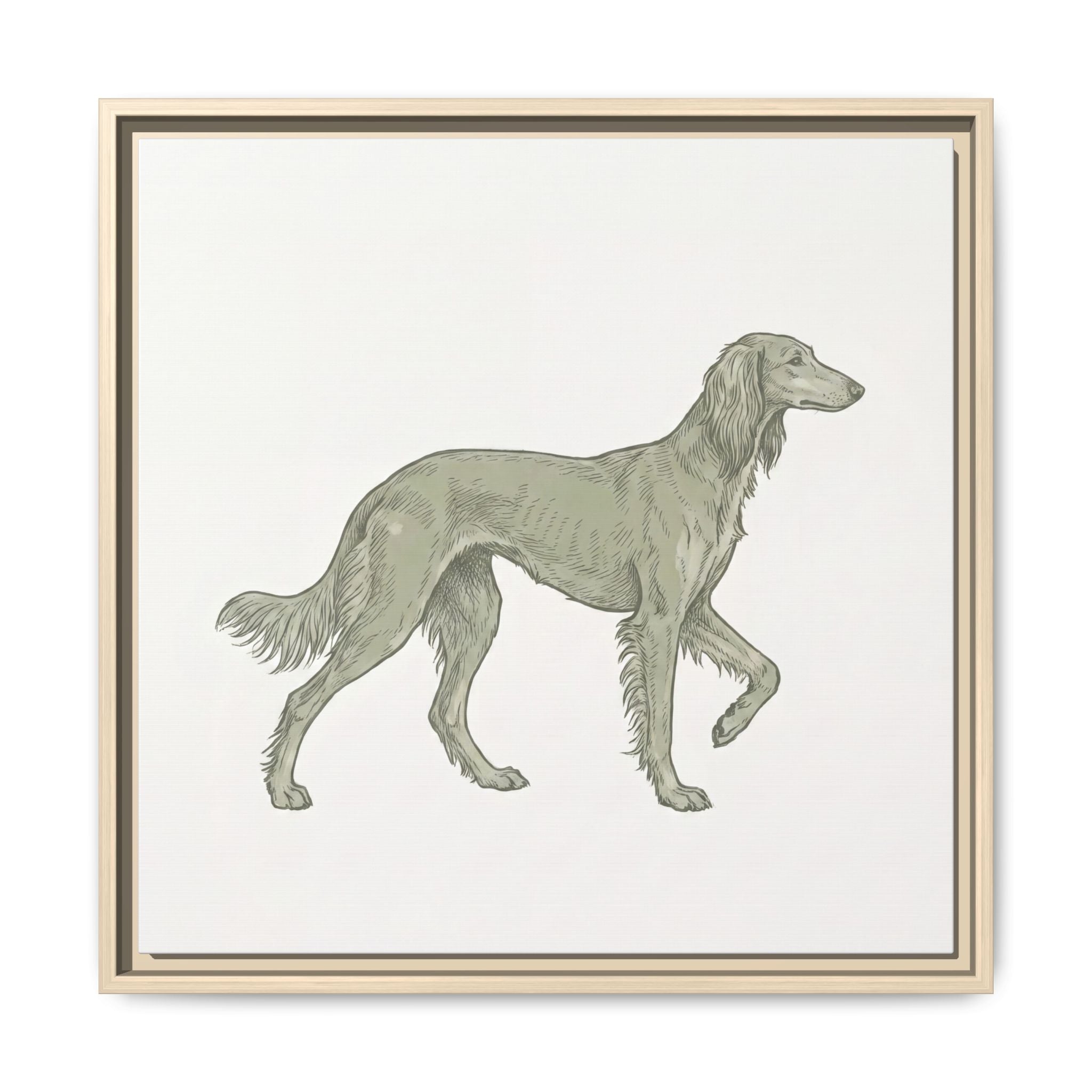The Saluki Canvas — Framed Hound Print — view 23