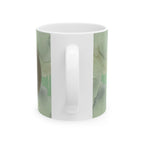 The Hound Line-Art Mug — Sage Watercolor
