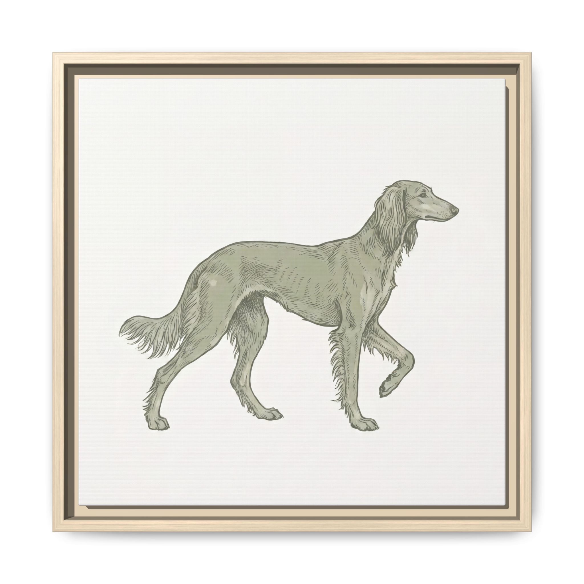 The Saluki Canvas — Framed Hound Print — view 13