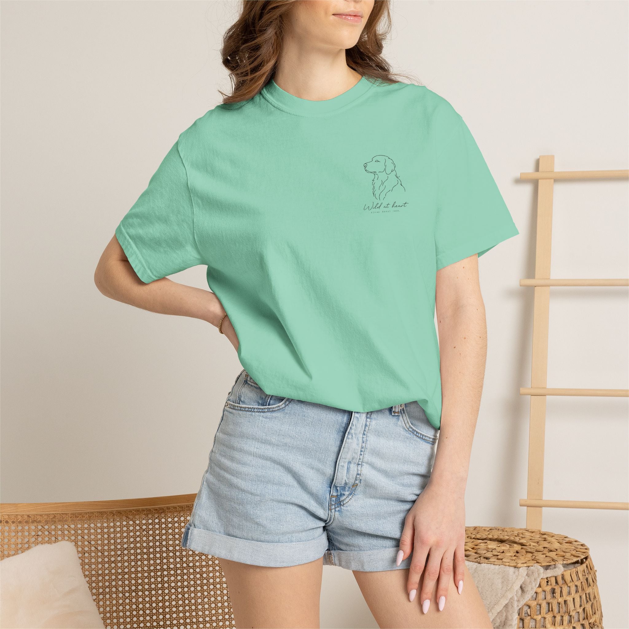 The Pocket Outline Tee — Minimalist Dog — view 35