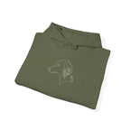 The Botanical Hound Hoodie — Line-Art Silhouette — view 27