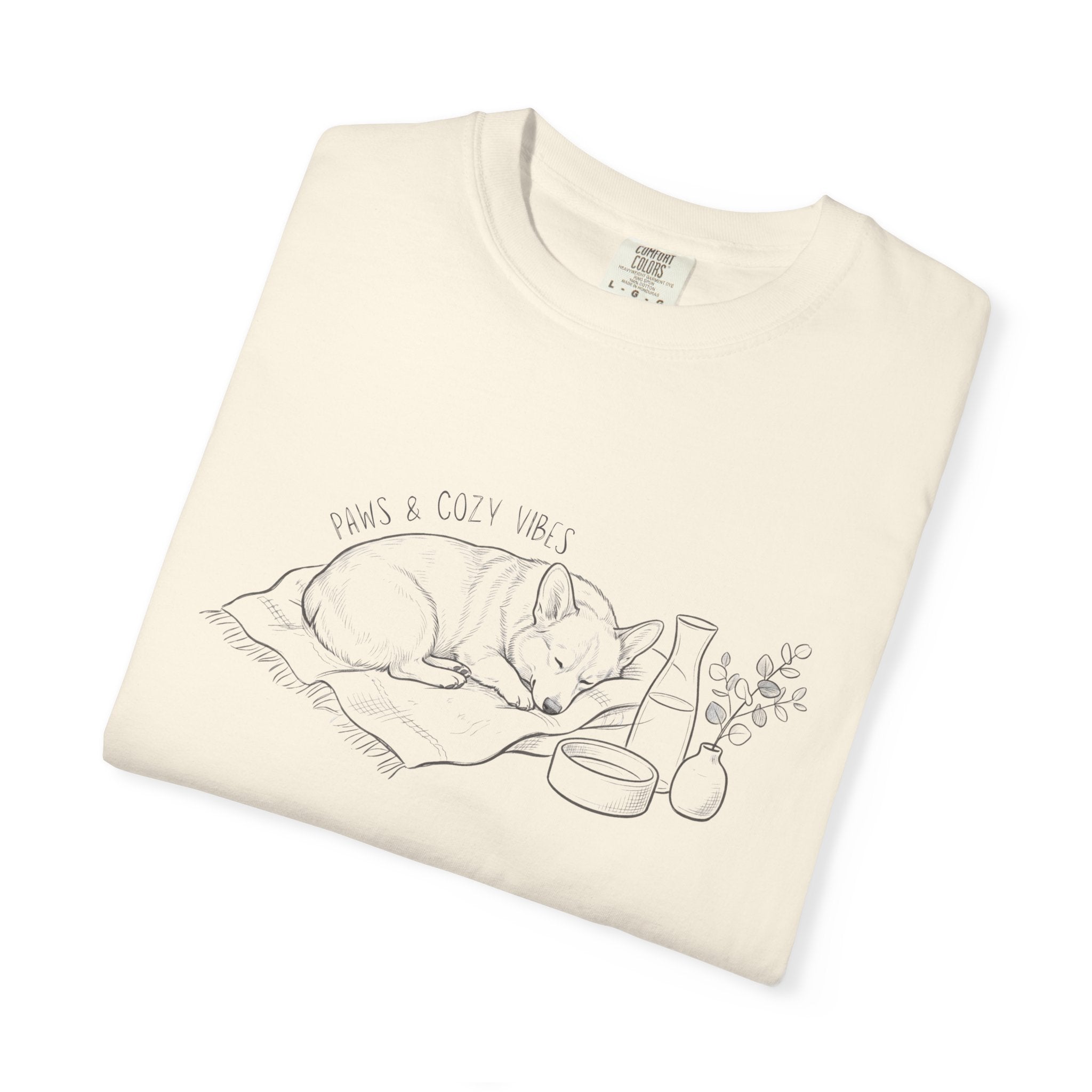 Cozy Dog Nap Illustration “Paws & Cozy Vibes” - Corgi — view 11