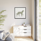 The Saluki Canvas — Framed Hound Print