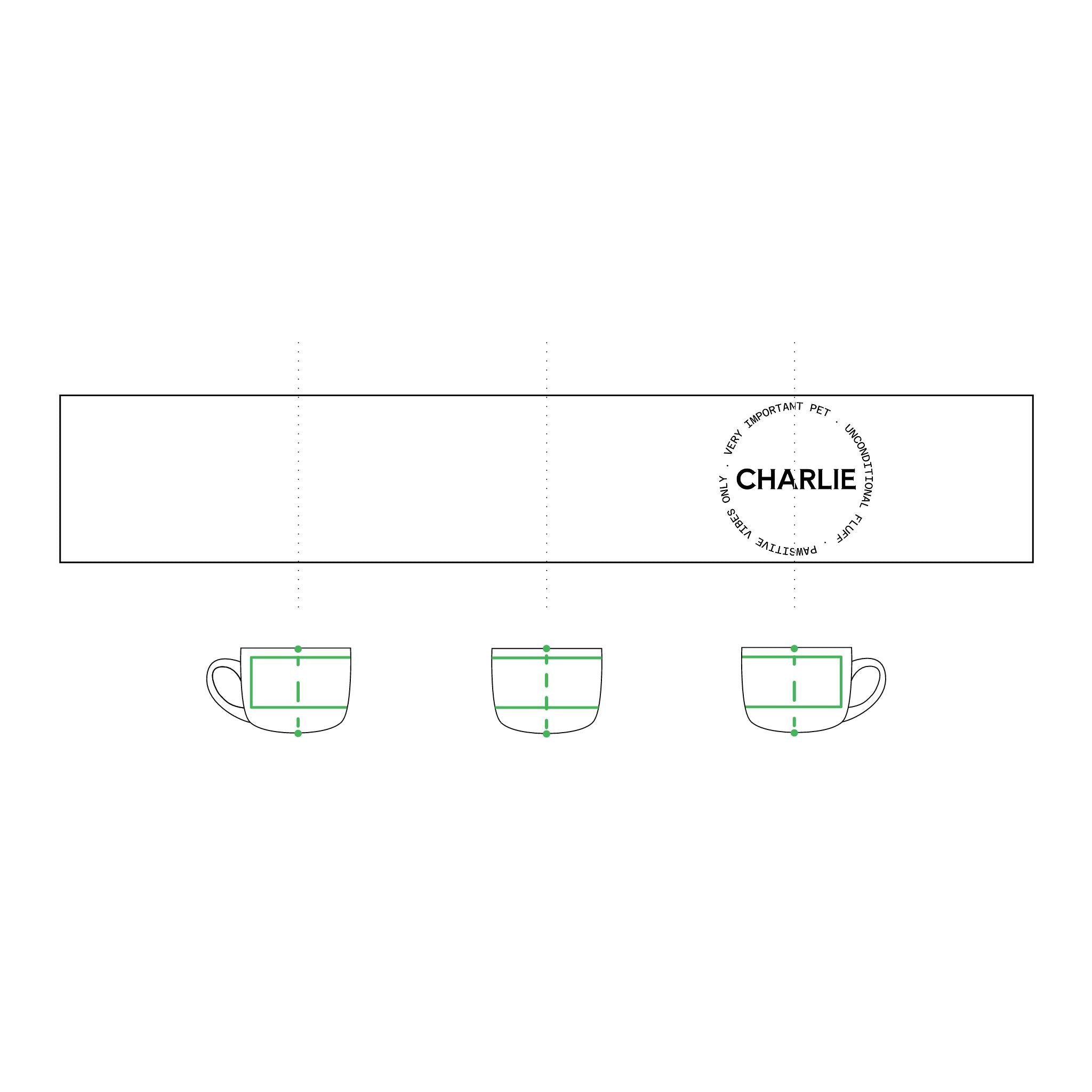 The Pet Name Latte Mug — Personalized Stamp, 25oz — view 3
