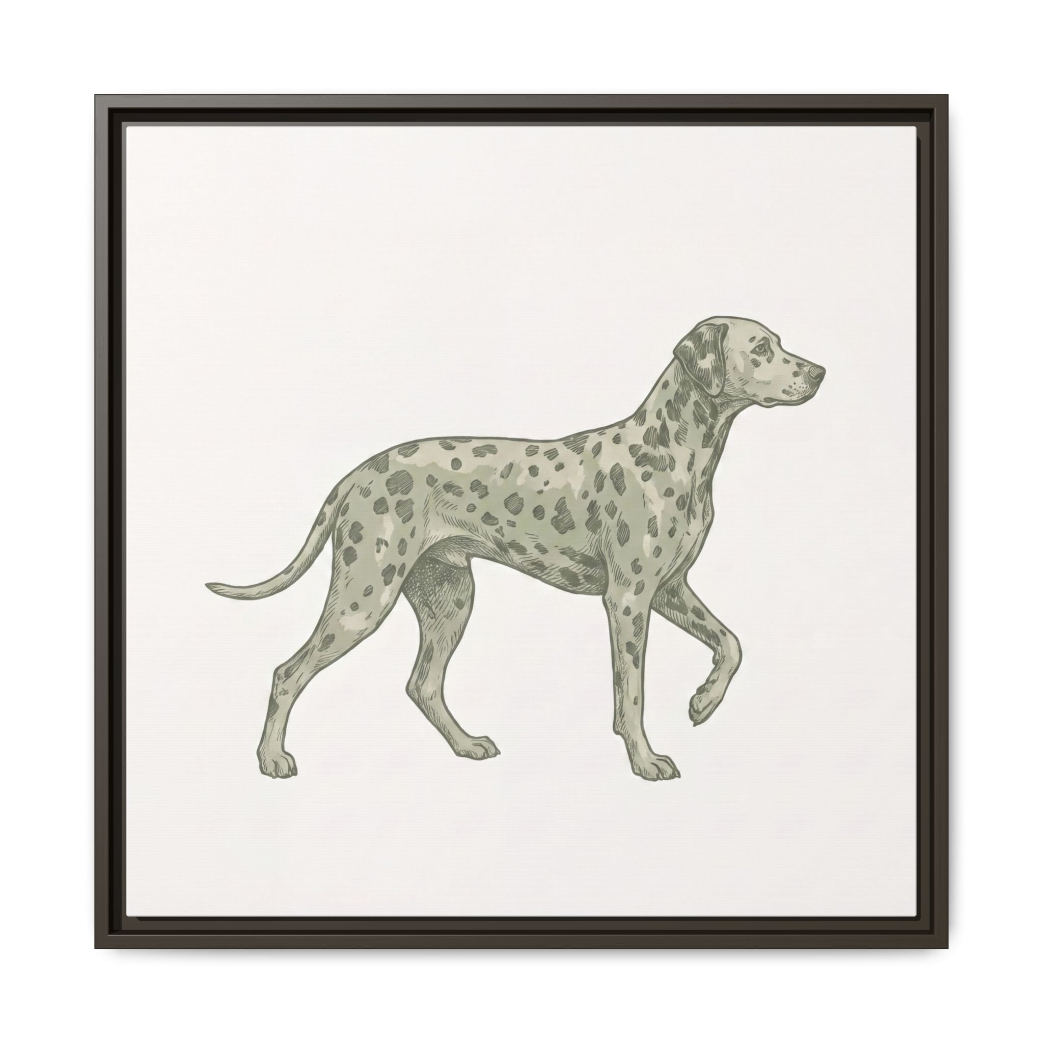 The Dalmatian Canvas — Framed Wall Art — view 4