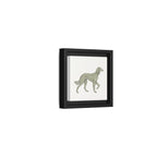 The Saluki Canvas — Framed Hound Print