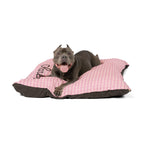 Personalized Pet Bed — Blush Plaid — view 5