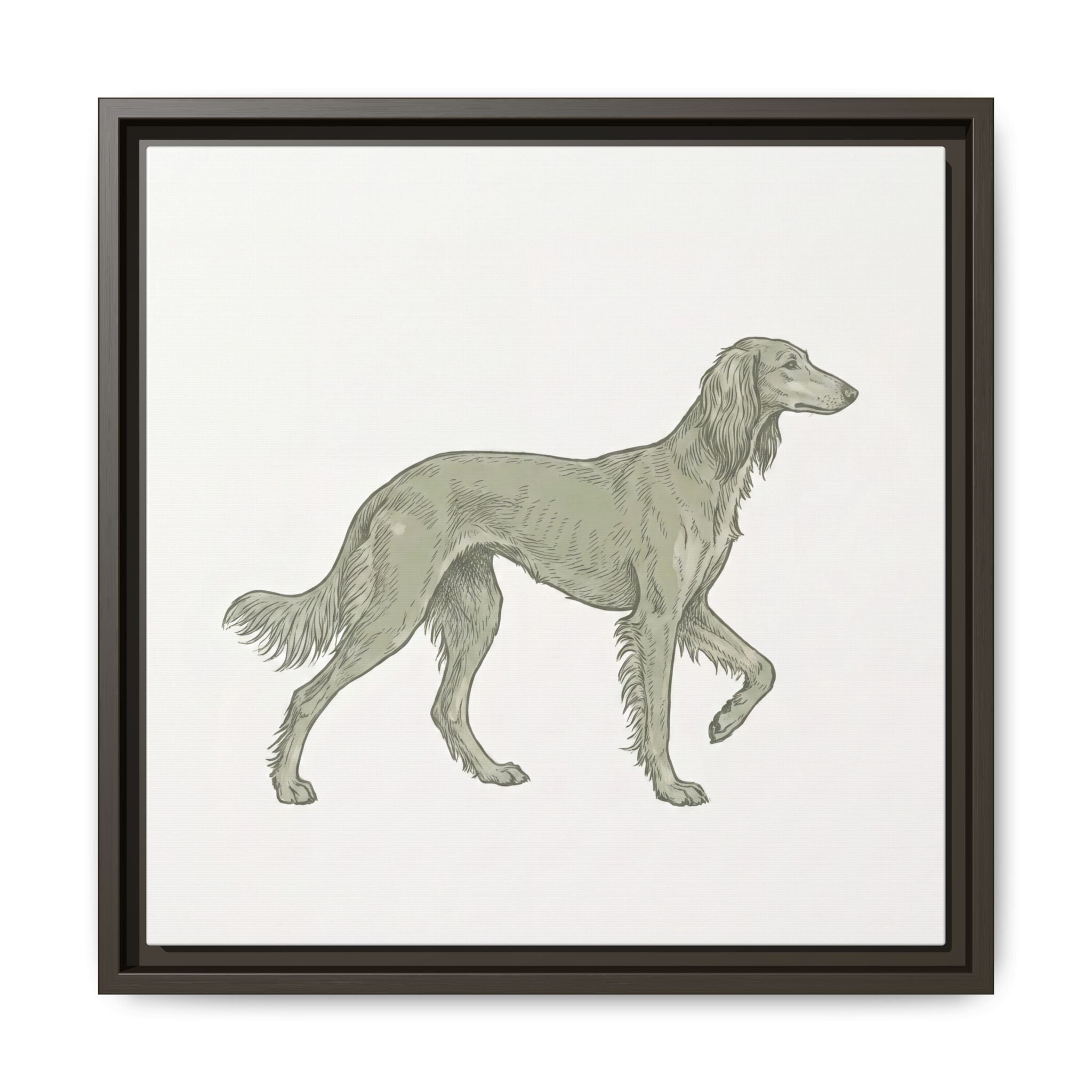 The Saluki Canvas — Framed Hound Print — view 14