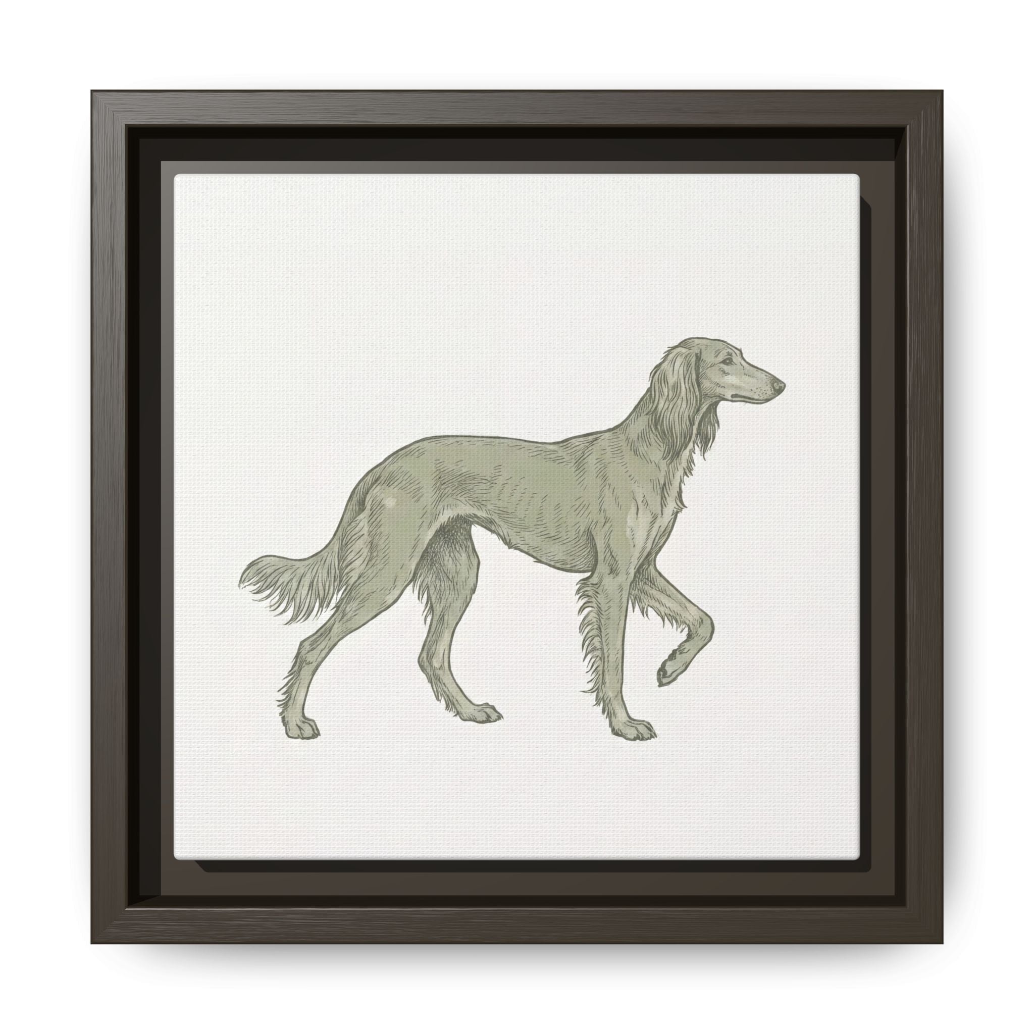 The Saluki Canvas — Framed Hound Print — view 7