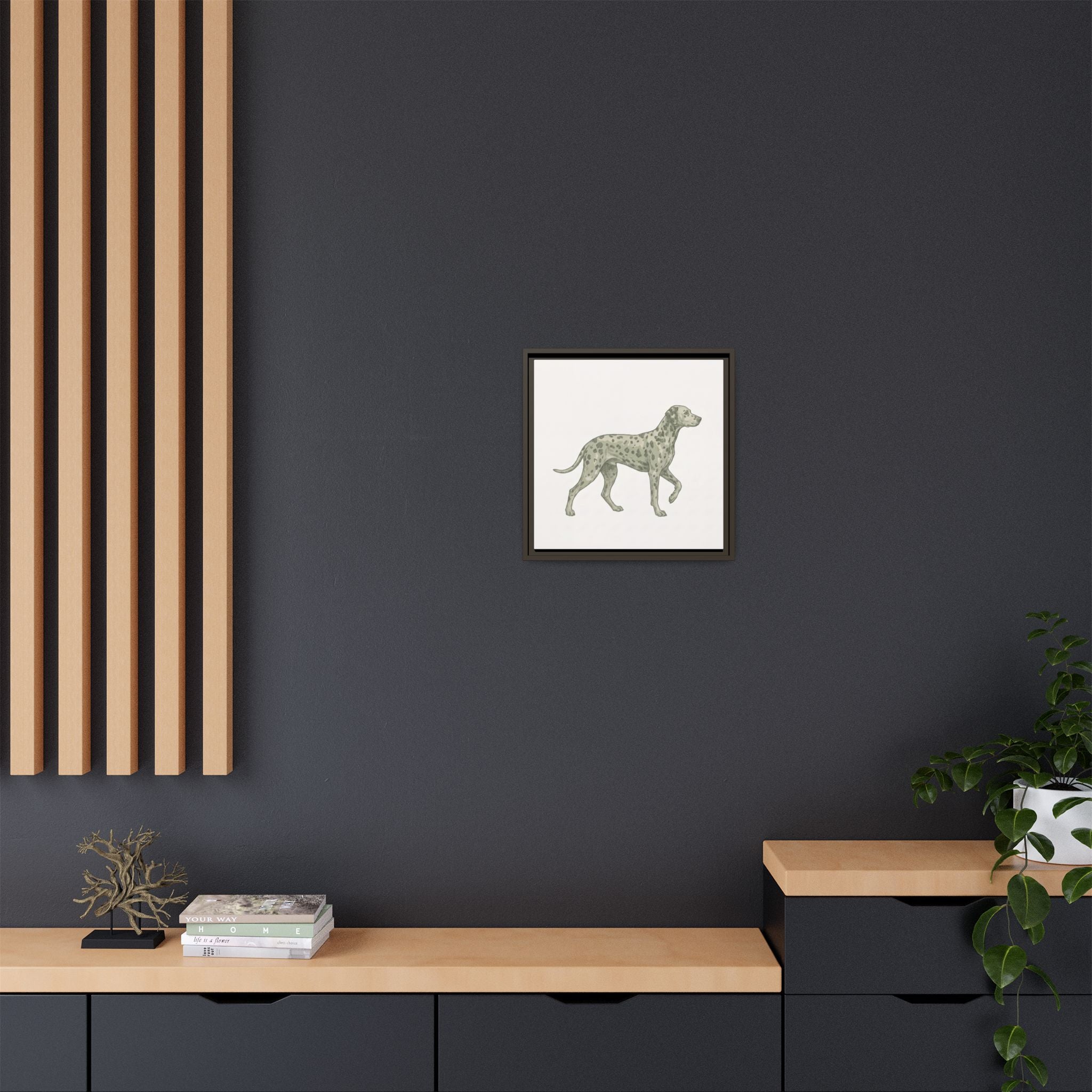 The Dalmatian Canvas — Framed Wall Art