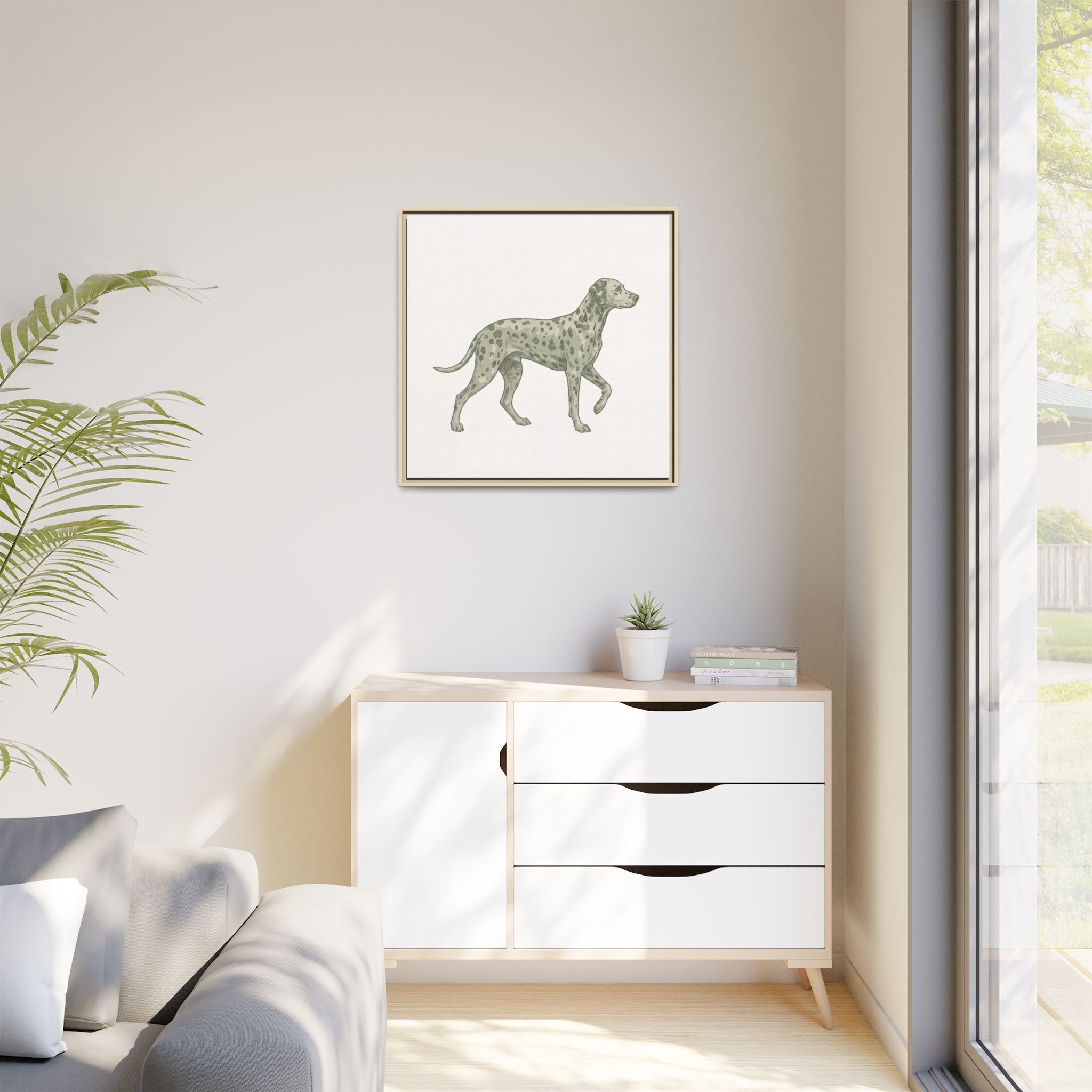 The Dalmatian Canvas — Framed Wall Art