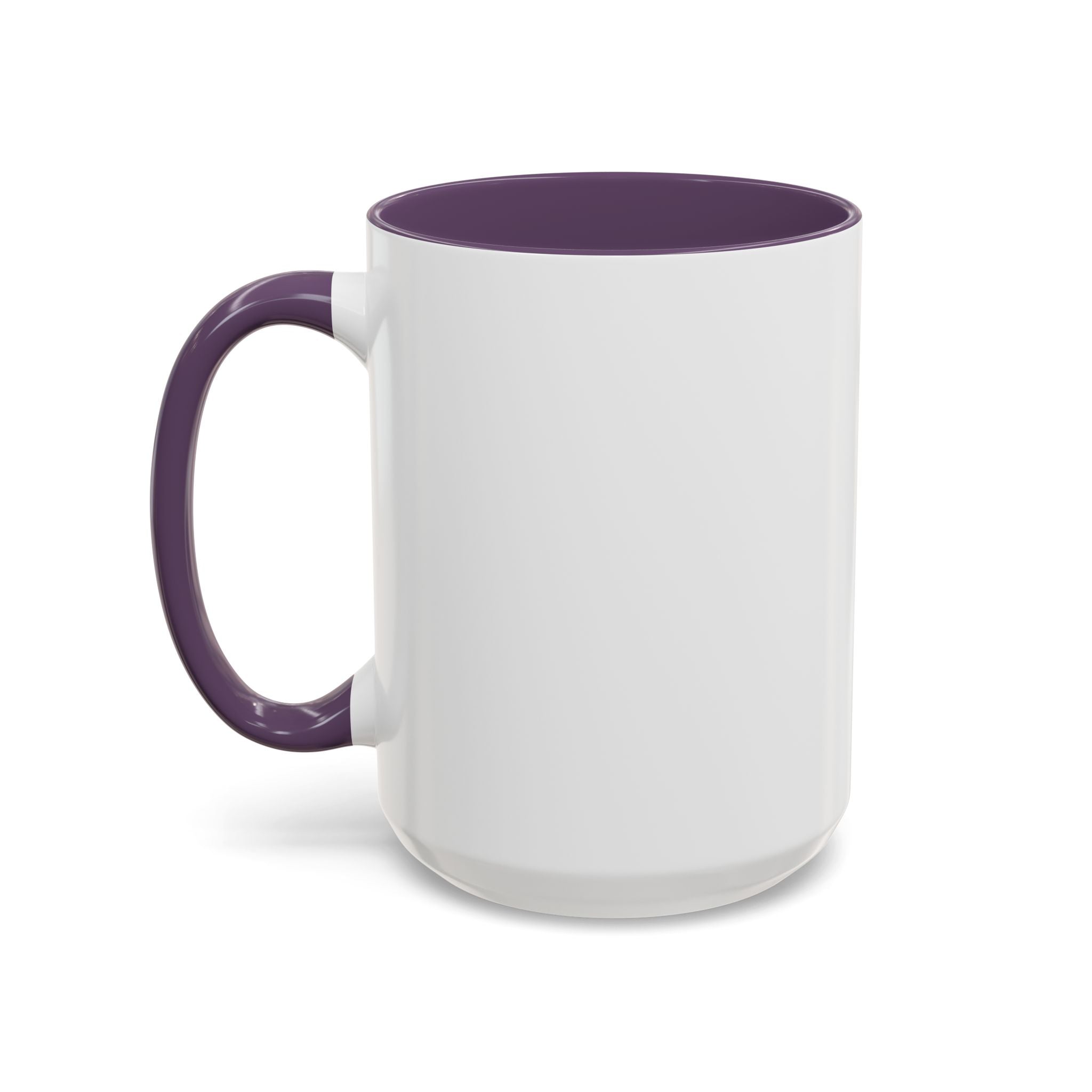 Custom Name Bulldog Portrait Illustration Accent Coffee Mug (11, 15oz) - Stoic Strength - Tenacious, Kind, Steadfast