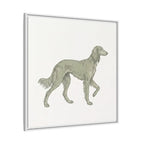 The Saluki Canvas — Framed Hound Print