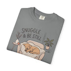 Snuggle & Be Still Tee — Cozy Dog Lounge Graphic T-Shirt — view 11