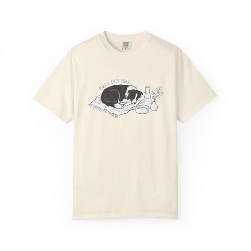 Cozy Dog Nap Illustration “Paws & Cozy Vibes” - Border Collie — view 2