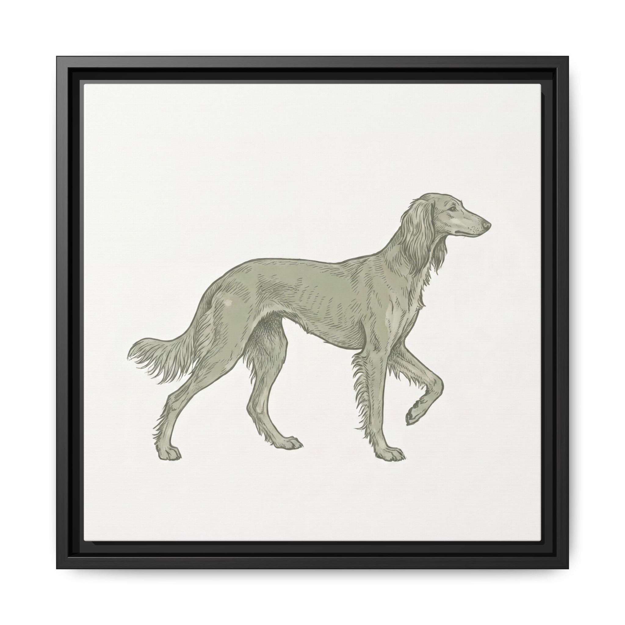 The Saluki Canvas — Framed Hound Print — view 16