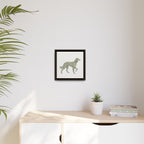 The Saluki Canvas — Framed Hound Print