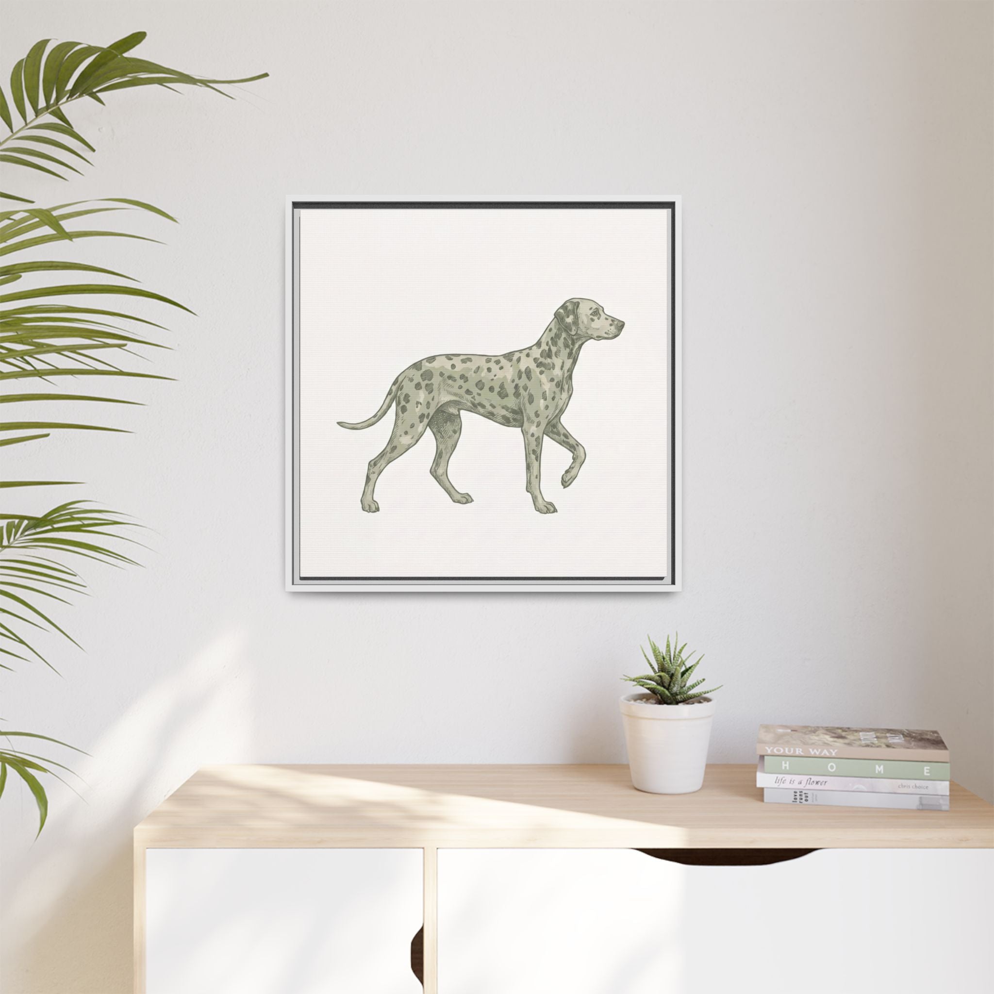 The Dalmatian Canvas — Framed Wall Art