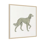 The Saluki Canvas — Framed Hound Print