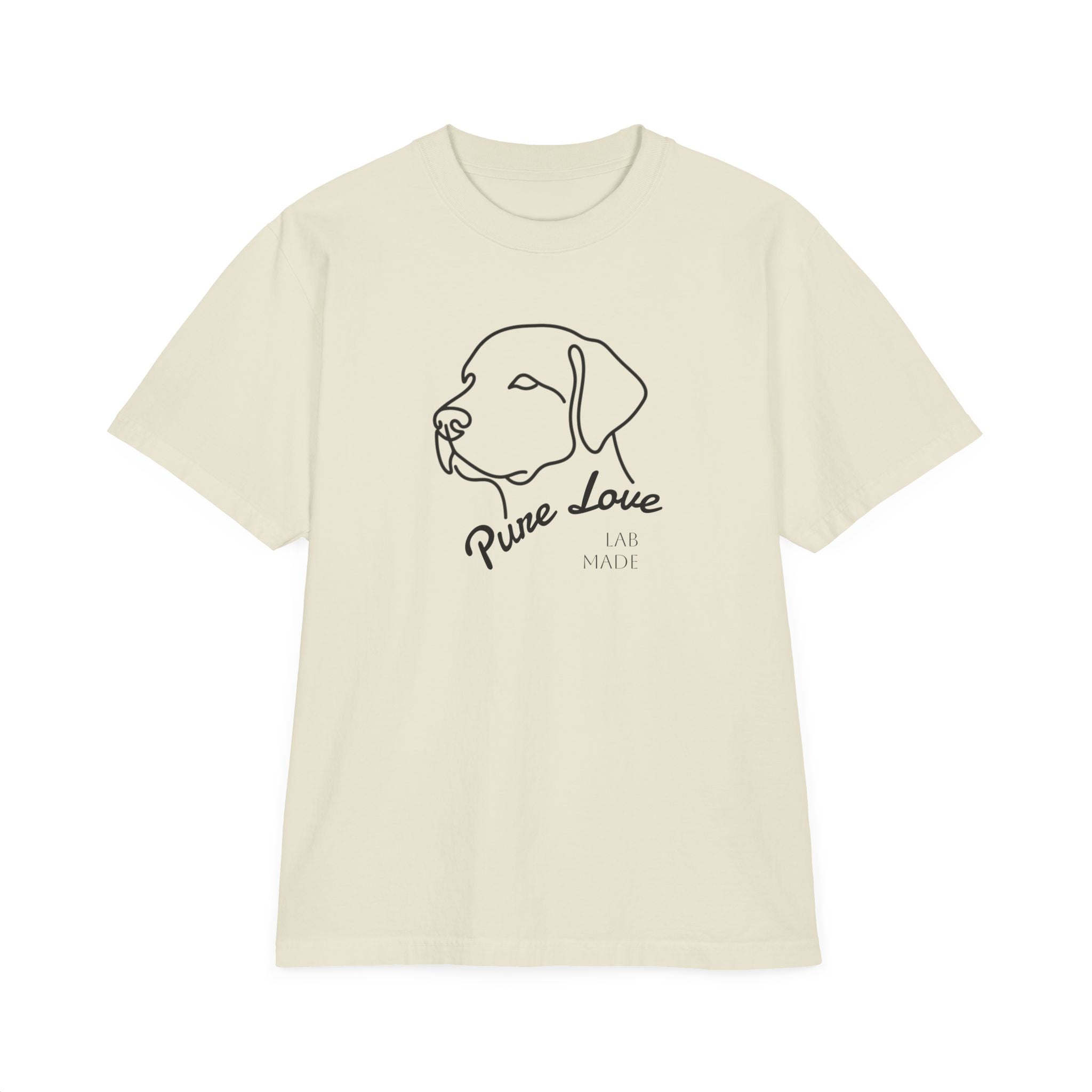 The Lab Line-Art Tee — Minimalist Print — Aspen Paws