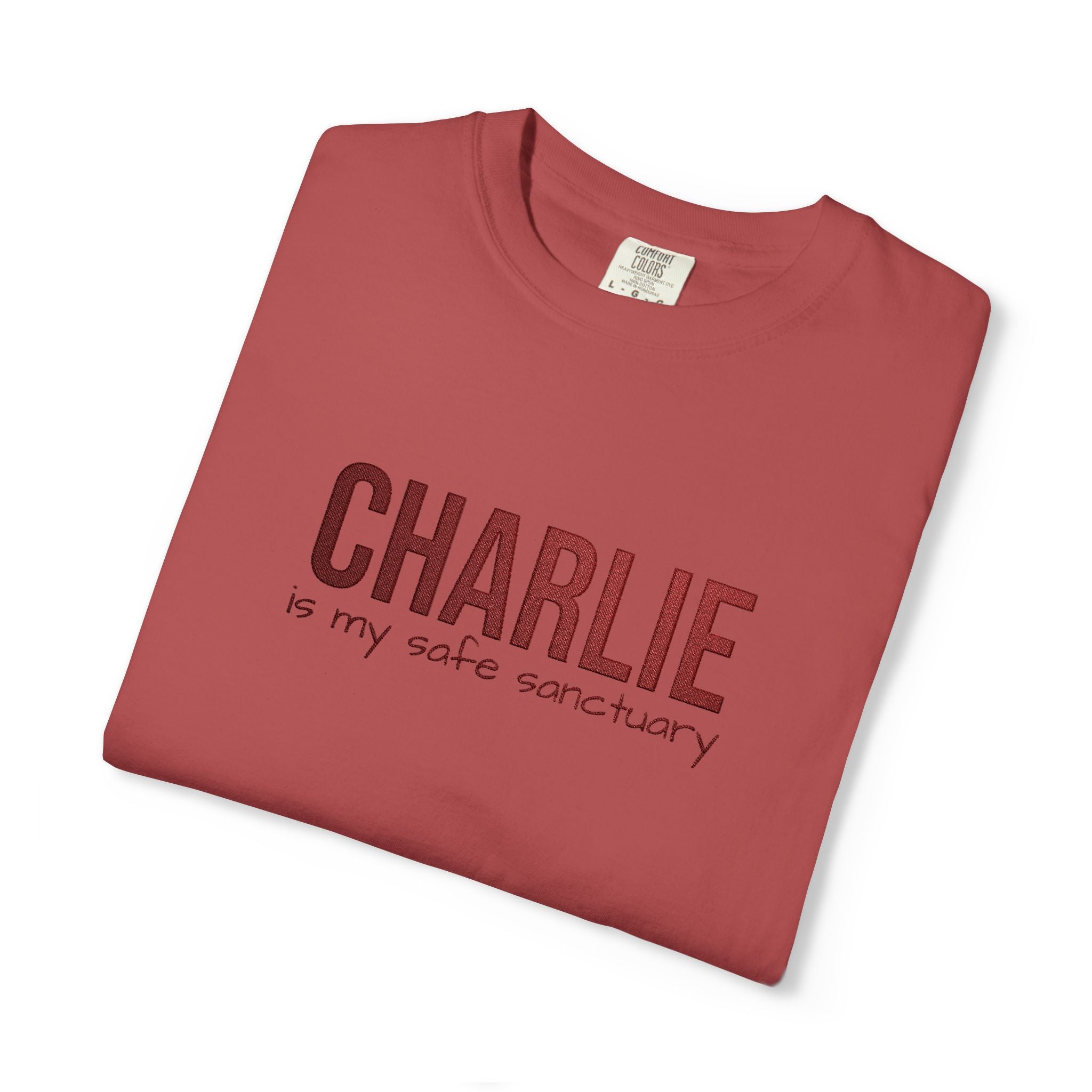 The Sanctuary Tee — Custom Pet Name, Embroidered — view 8