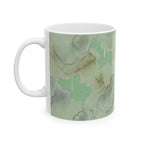 The Hound Line-Art Mug — Sage Watercolor