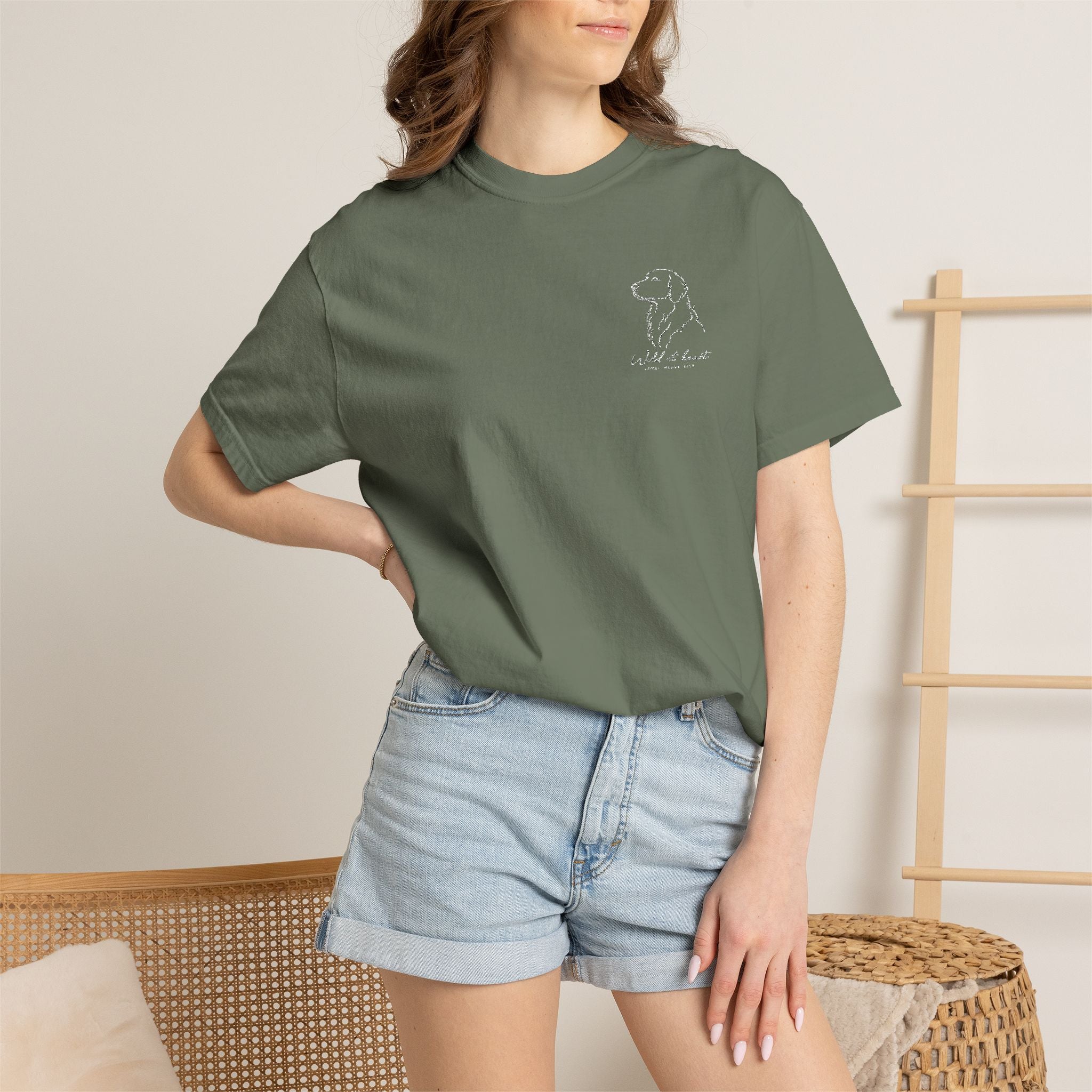 The Wild at Heart Tee — Embroidered Labrador — view 36