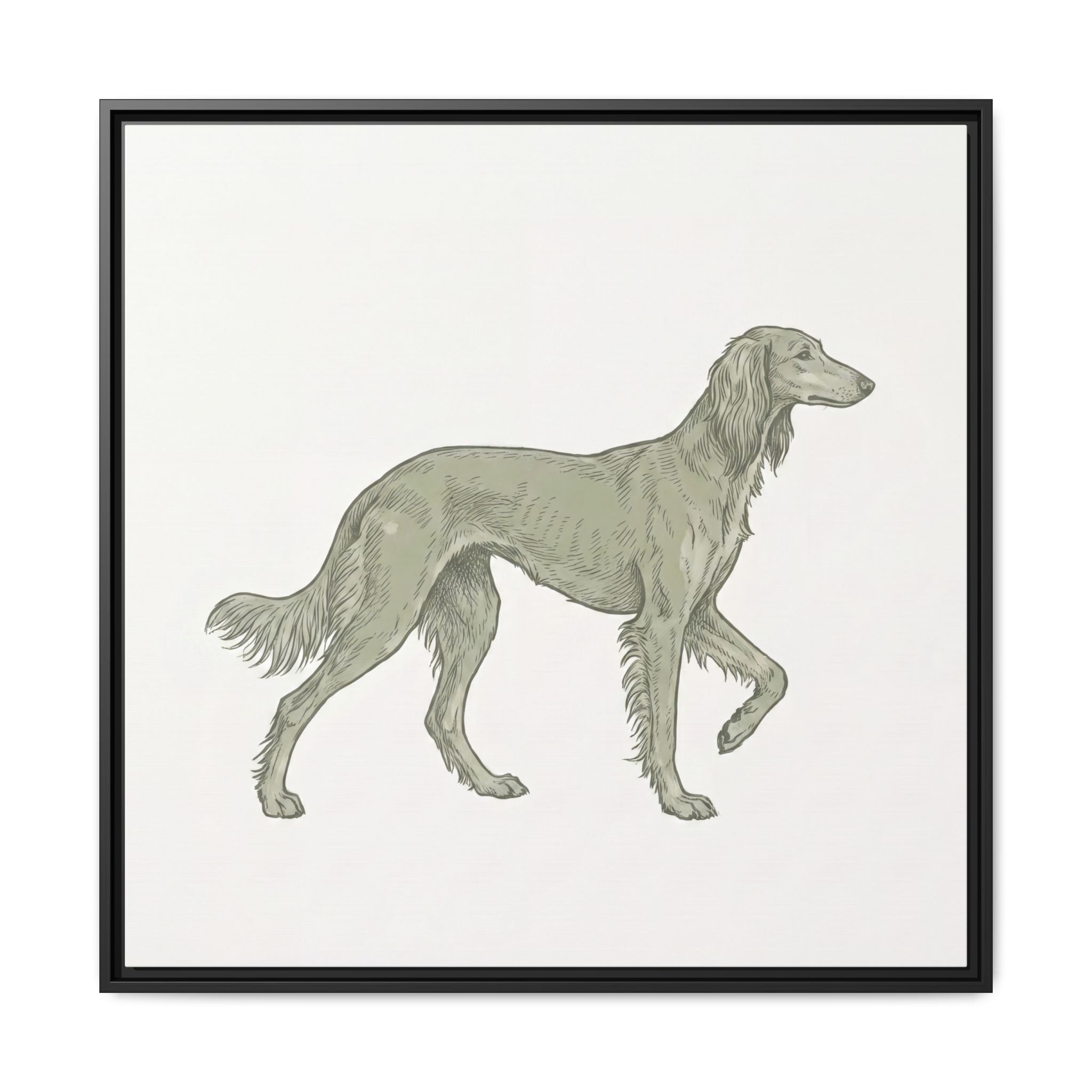 The Saluki Canvas — Framed Hound Print — view 11