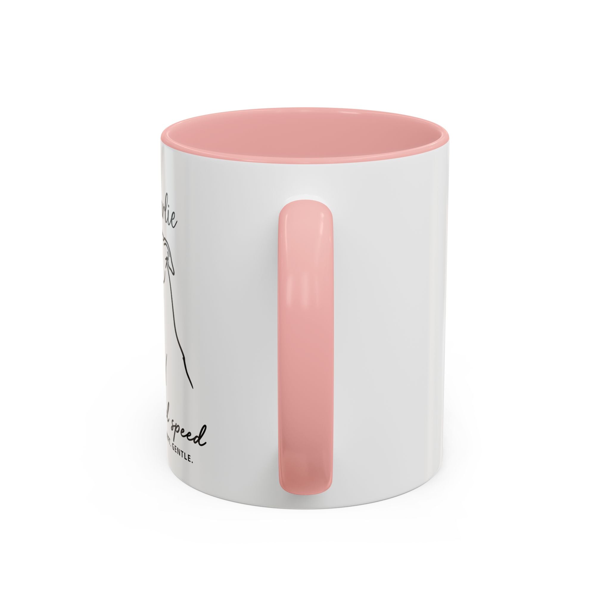 Custom Name Greyhound Portrait Illustration Accent Coffee Mug (11, 15oz) - Graceful Speed - Elegant, Swift, Gentle — view 26