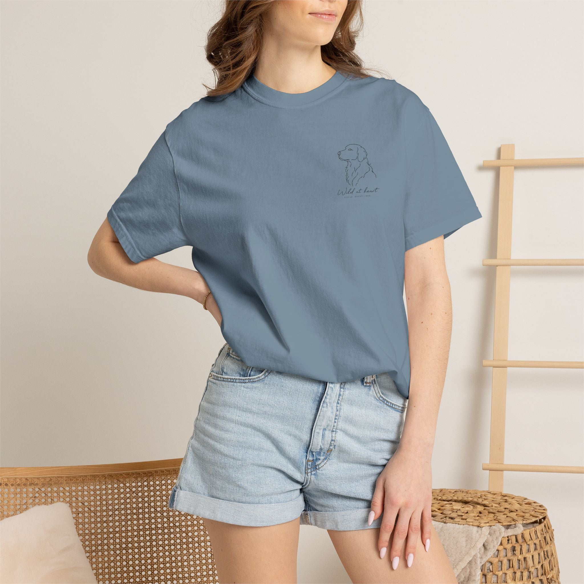 The Pocket Outline Tee — Minimalist Dog